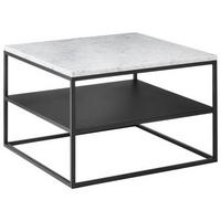 COUCHTISCH 65/65/41,5 cm quadratisch  - Schwarz, Design, Stein/Metall (65/65/41,5cm) - Johann Jakob