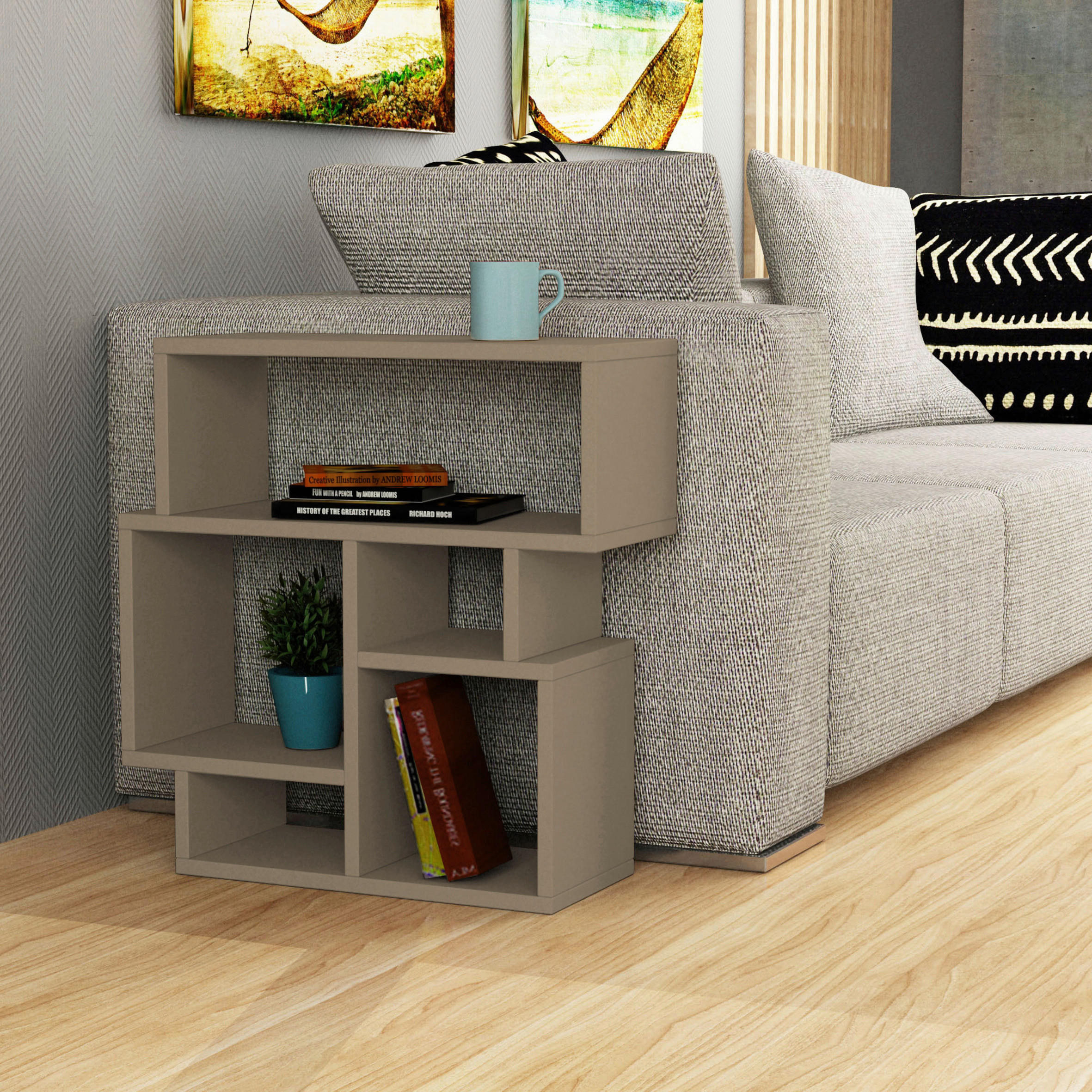 BEISTELLTISCH in Holzwerkstoff 59/22/61 cm  - Beige, Design, Holzwerkstoff (59/22/61cm) - Livetastic
