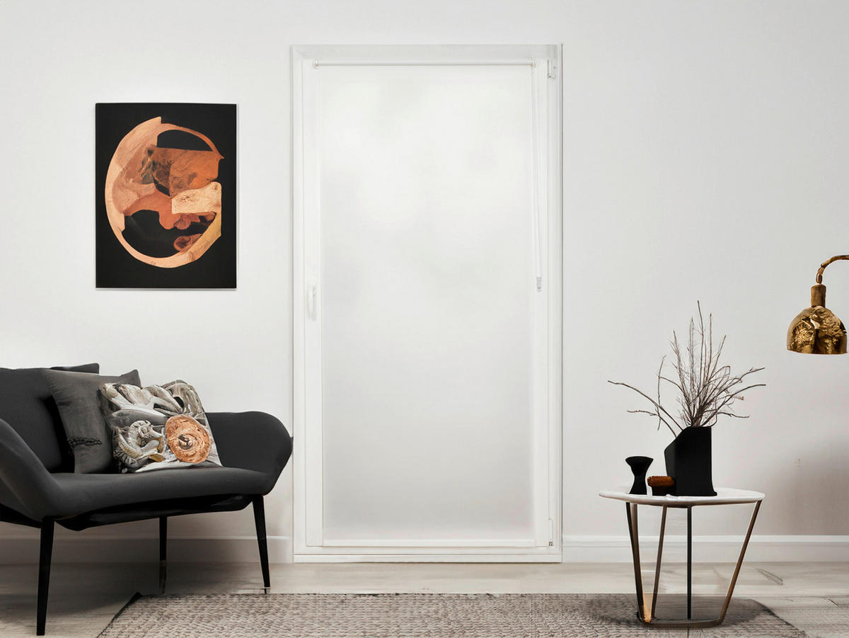 ROLETA, polopriehľadné, 75/160 cm - biela, Design, textil/plast (75/160cm) - Boxxx