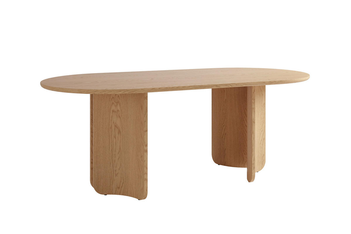 ESSTISCH 200/100/76 cm Echtholz, Nachbildung  Holzwerkstoff Eiche Bianco  - Eiche Bianco, MODERN, Holzwerkstoff (200/100/76cm) - Schöner Wohnen