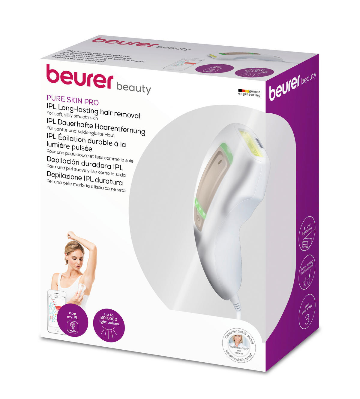 EPILIERER - Weiss, Basics (17.7/21.6/8cm) - Beurer