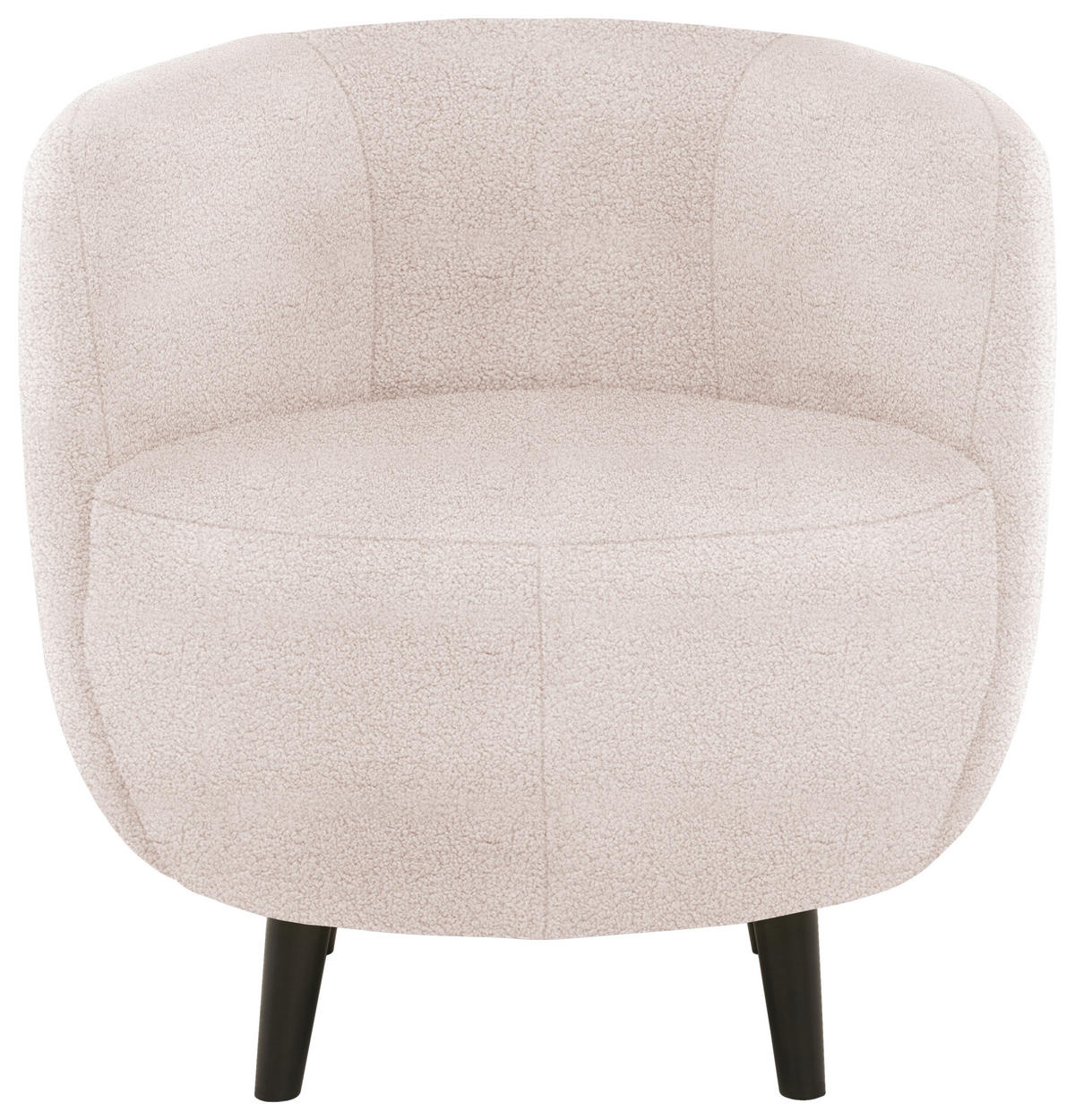 SESSEL Webstoff Creme    - Creme/Schwarz, Design, Holz/Textil (72/72/76cm) - LOOKS by W.Joop
