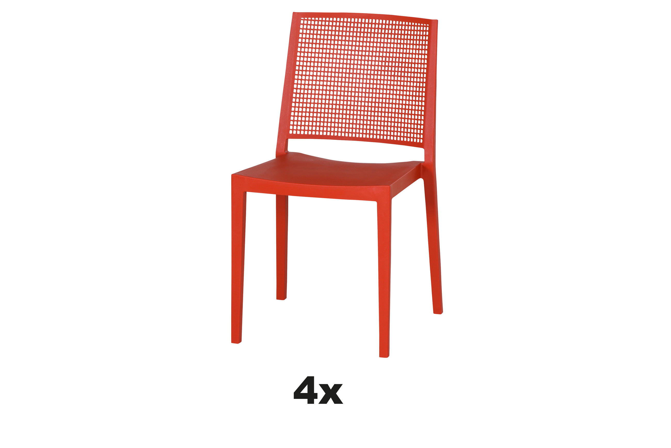 STAPELSTUHL Rot  - Rot, Basics, Kunststoff (46/80/56cm) - Siena Garden