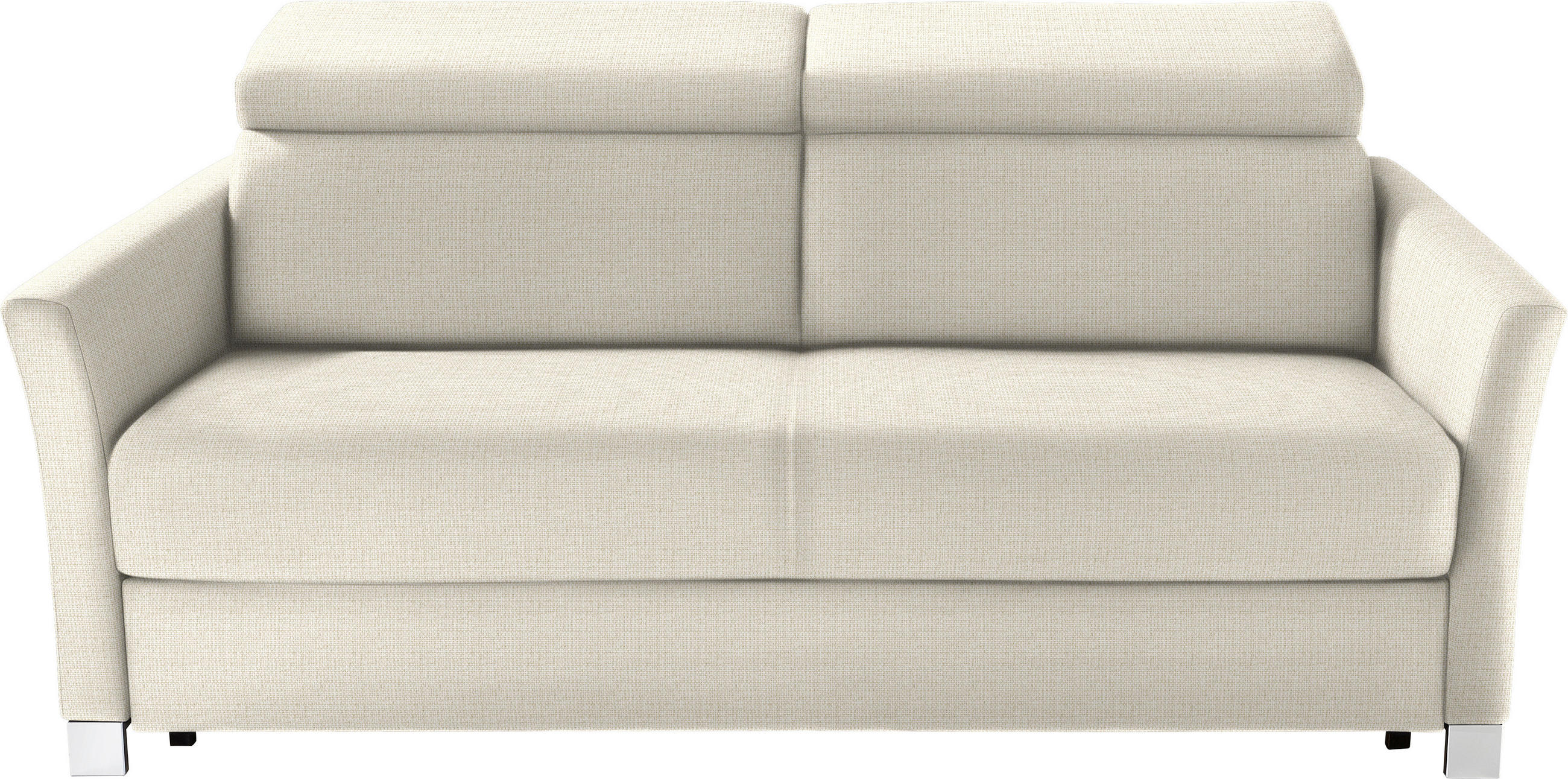 SCHLAFSOFA Flachgewebe Naturfarben  - Silberfarben/Naturfarben, KONVENTIONELL, Holz/Textil (185/100/100cm) - Bali