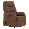 FERNSEHSESSEL  mit Relaxfunktion, Aufstehhilfe, Fußteilverstellung Mikrofaser Braun  - Schwarz/Braun, KONVENTIONELL, Textil (78/107/93cm) - Himolla