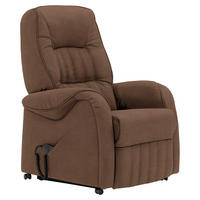 FERNSEHSESSEL in Mikrofaser Braun  - Schwarz/Braun, KONVENTIONELL, Textil (78/107/93cm) - Himolla