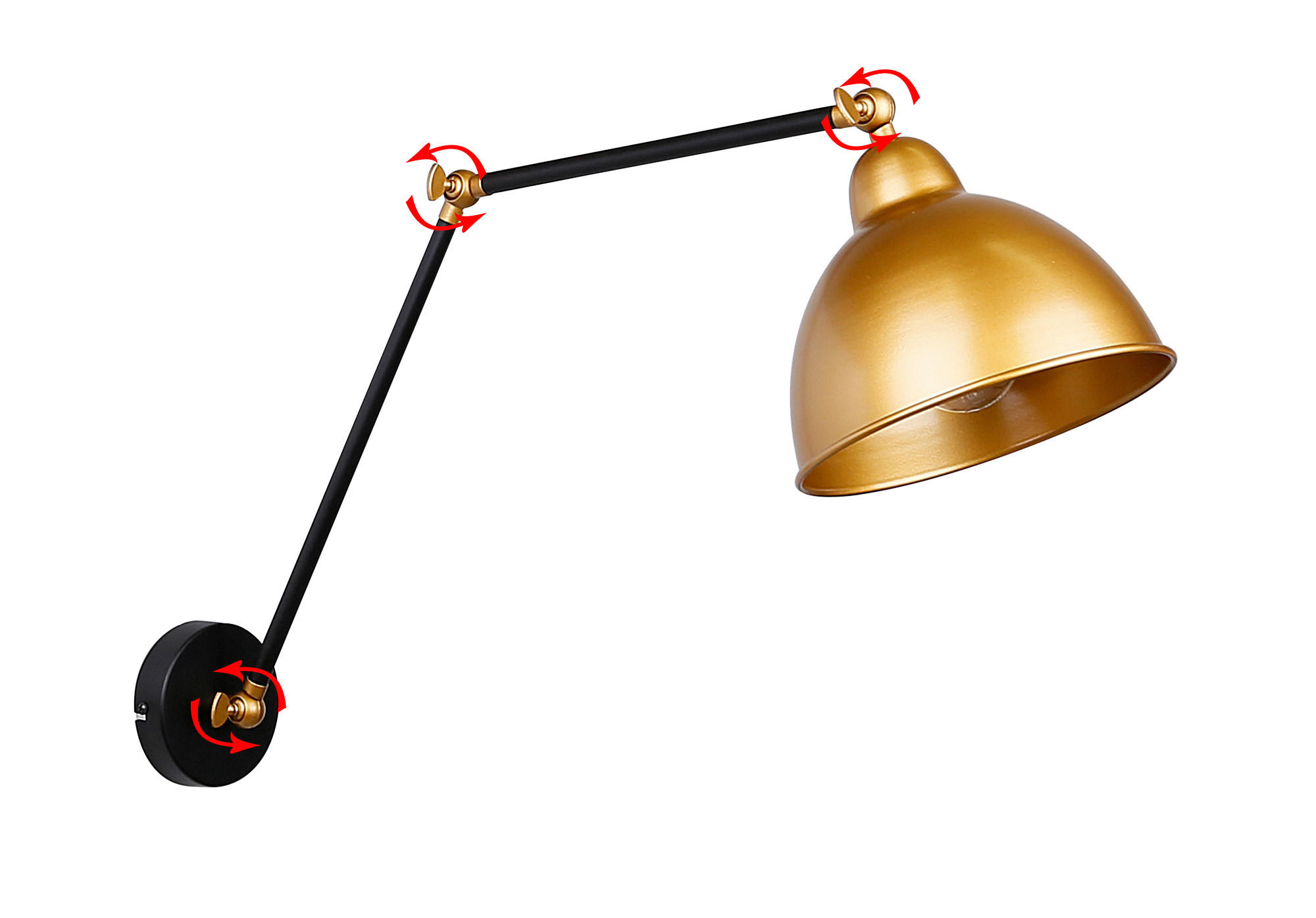 WANDLEUCHTE 19/54/38 cm   - Basics, Metall (19/54/38cm)