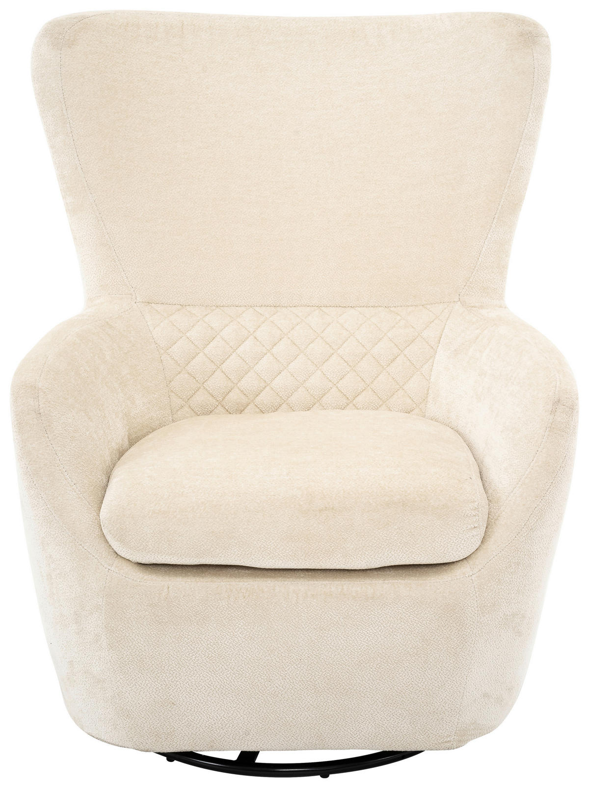 SESSEL in Chenille Schwarz, Weiß  - Schwarz/Weiß, Design, Textil/Metall (81/100/86cm) - Carryhome