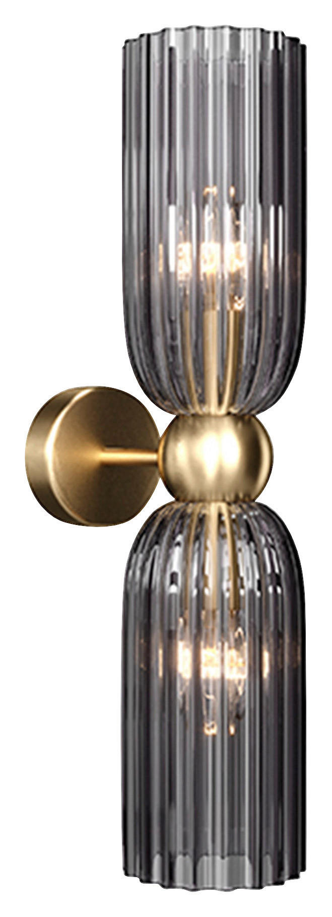 WANDLEUCHTE - Goldfarben, Trend, Glas/Metall (18/43,5/10cm) - MAYTONI