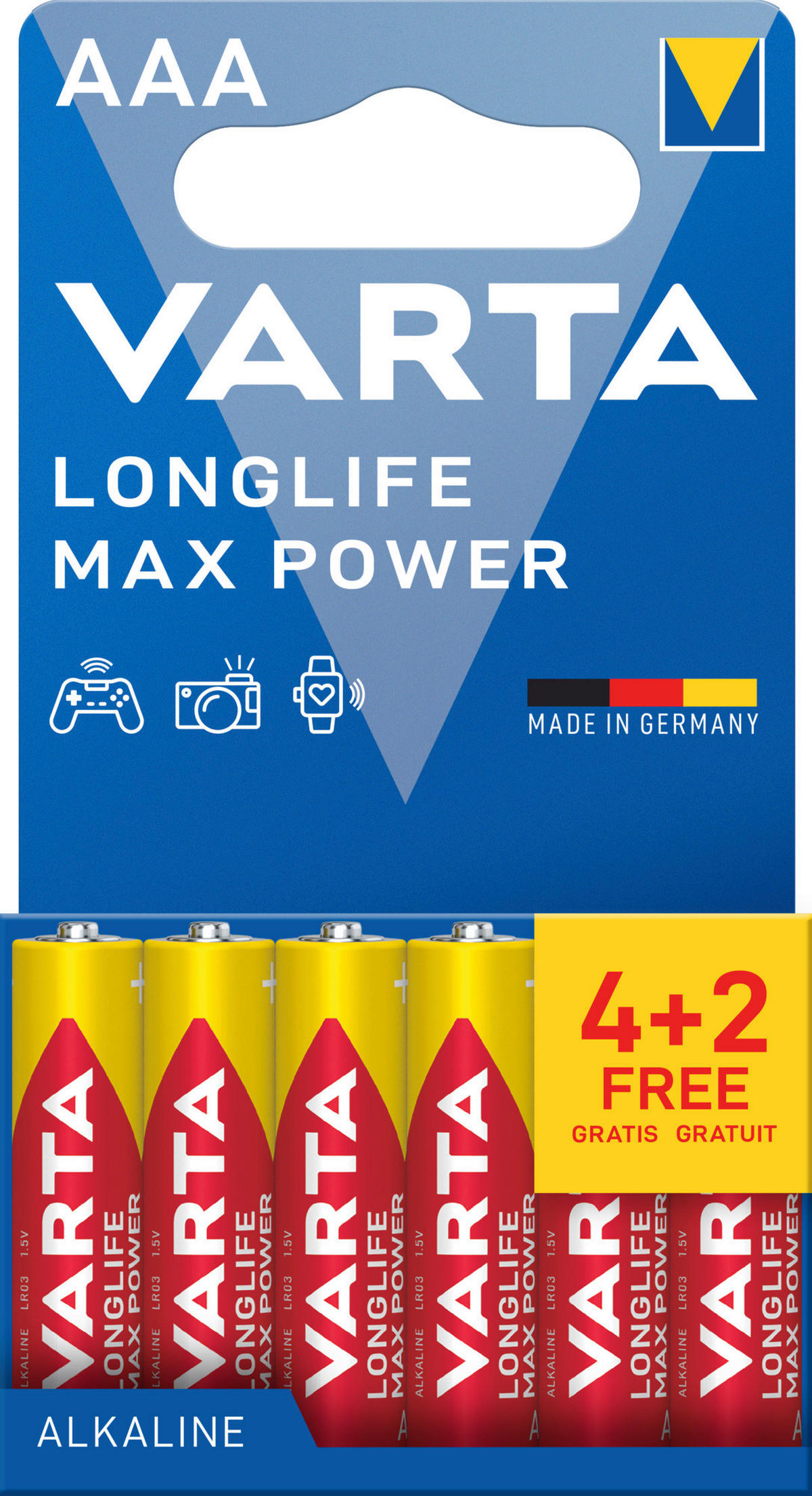 BATTERIE - Basics (6,46/12/1,12cm) - Varta