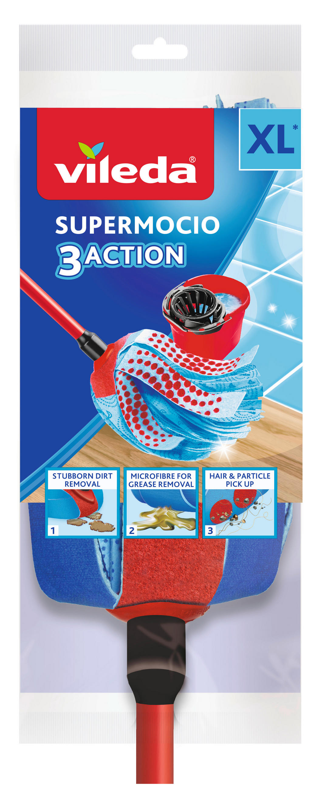 MOP PLAT - Basics, metal (19.6/150.6/22.1cm) - Vileda