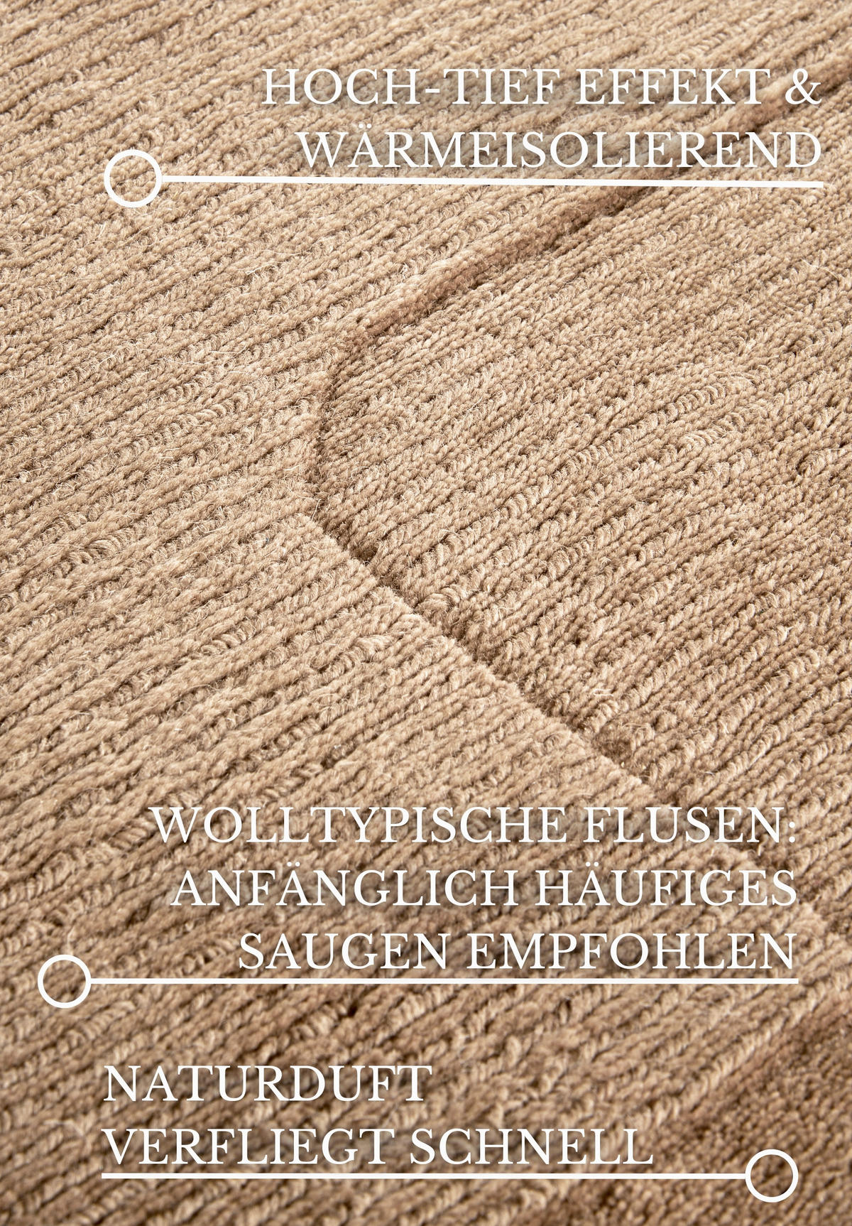 HANDWEBTEPPICH 190/280 cm Kollektion 1906 Beige  - Beige, Basics, Textil (190/280cm) - Villeroy & Boch