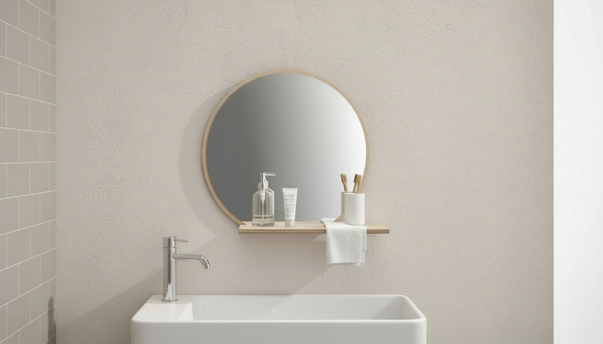 WANDSPIEGEL  - Eichefarben, Design, Glas/Holzwerkstoff (65/56/17cm) - Xora