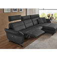 ECKSOFA in Echtleder Anthrazit  300/157 cm  - Anthrazit/Schwarz, Design, Leder/Metall (300/157cm) - Dieter Knoll