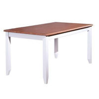 ESSTISCH Kiefer massiv Weiß  - Weiß, LIFESTYLE, Holz (160/90/80cm) - Livetastic