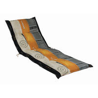 LIEGENAUFLAGE in Grau, Naturfarben, Orange Streifen  - Naturfarben/Orange, Design, Textil (63/9/190cm)