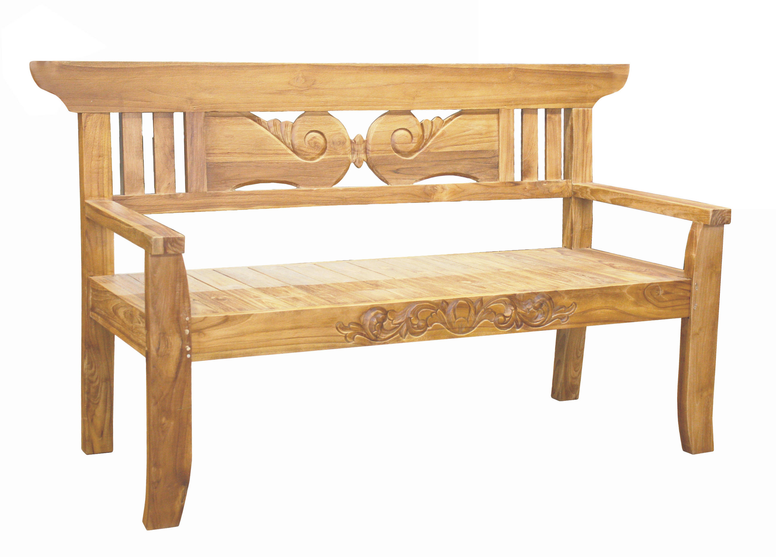 GARTENBANK 163,5/97/61 cm Teakholz   - Braun, Basics, Holz (163,5/97/61cm) - Gardenson