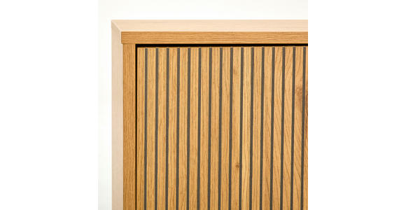 SIDEBOARD 150/75/40 cm  in Schwarz, Eichefarben  - Eichefarben/Schwarz, Design, Holzwerkstoff/Metall (150/75/40cm) - Carryhome