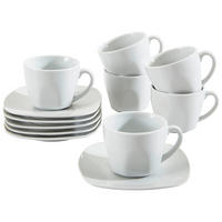 TASSENSET 12-teilig  - Weiss, Konventionell, Keramik - Novel