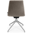 STUHL  in Aluminium Flachgewebe Metall, Textil  - Ecru, Design, Textil/Metall (46/81,5-84,5/55cm) - Johann Jakob