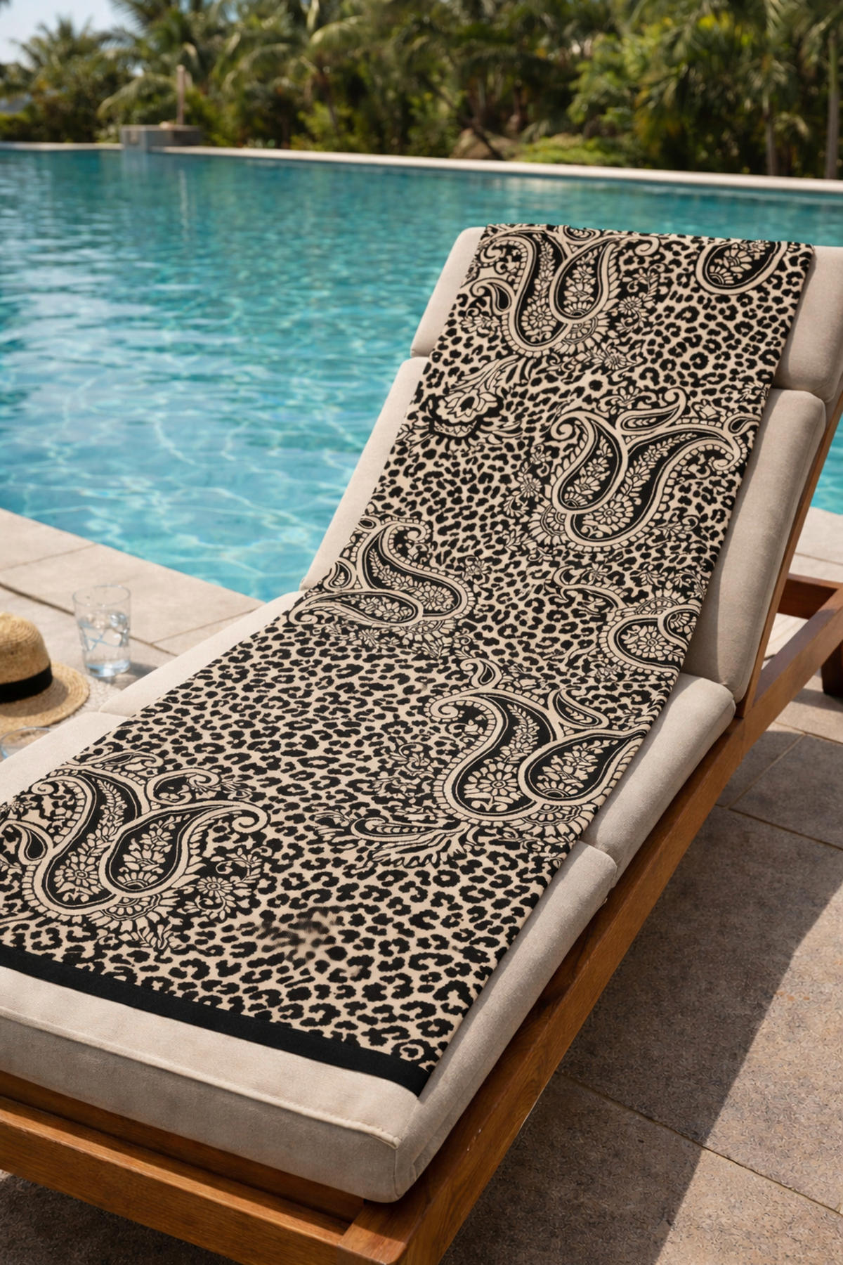 STRANDTUCH Tamed Schwarz 90/180 cm  - Schwarz, Basics, Textil (90/180cm) - Dieter Knoll