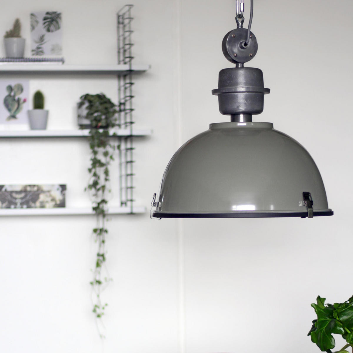 PENDELLEUCHTE  42/145/42 cm   - Grün, Trend, Glas/Metall (42/145/42cm)