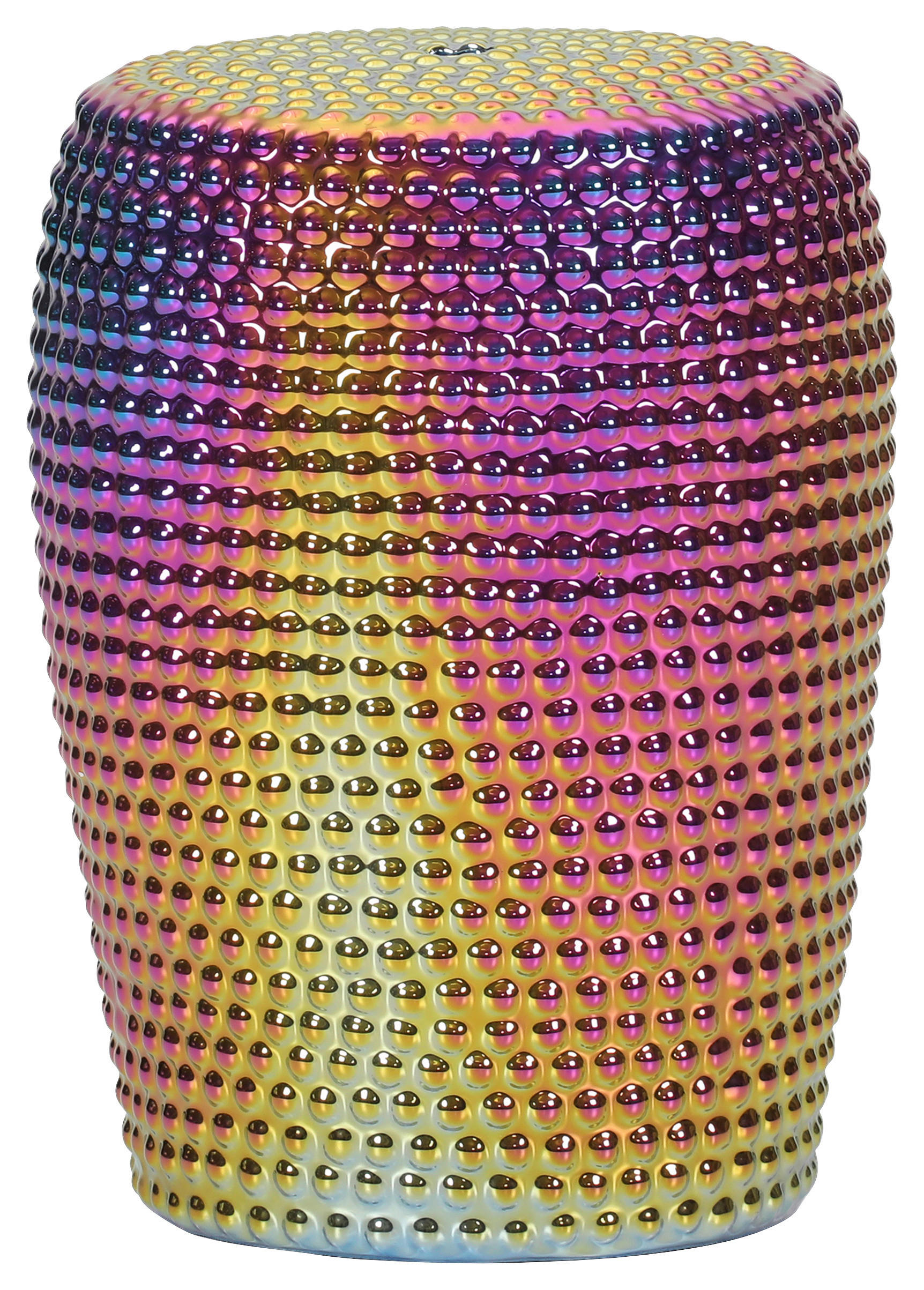 BEISTELLTISCH 33/33/45 cm Lila, Goldfarben, Pink  - Pink/Lila, Design, Keramik (33/33/45cm) - Landscape