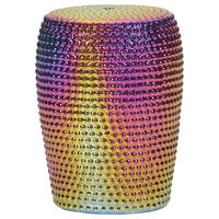 BEISTELLTISCH 33/33/45 cm Lila, Goldfarben, Pink  - Pink/Lila, Design, Keramik (33/33/45cm) - Landscape