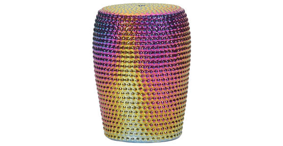 BEISTELLTISCH 33/33/45 cm Lila, Goldfarben, Pink  - Pink/Lila, Design, Keramik (33/33/45cm) - Landscape