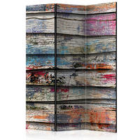 PARAVENT mit 3  Flügel - Multicolor, Basics, Holz/Textil (135/172/3cm) - artgeist