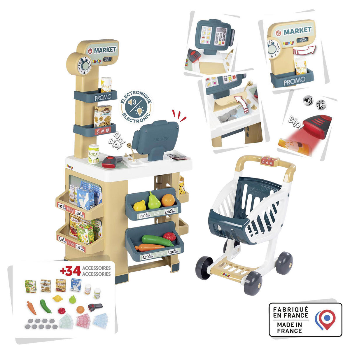 KAUFLADEN - Multicolor, Basics, Kunststoff (20/49,70/65,50cm) - SMOBY