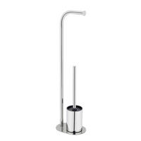 WC-BÜRSTENKOMBINATION - Edelstahlfarben, Basics, Kunststoff/Metall (18/63/13cm) - Wenko