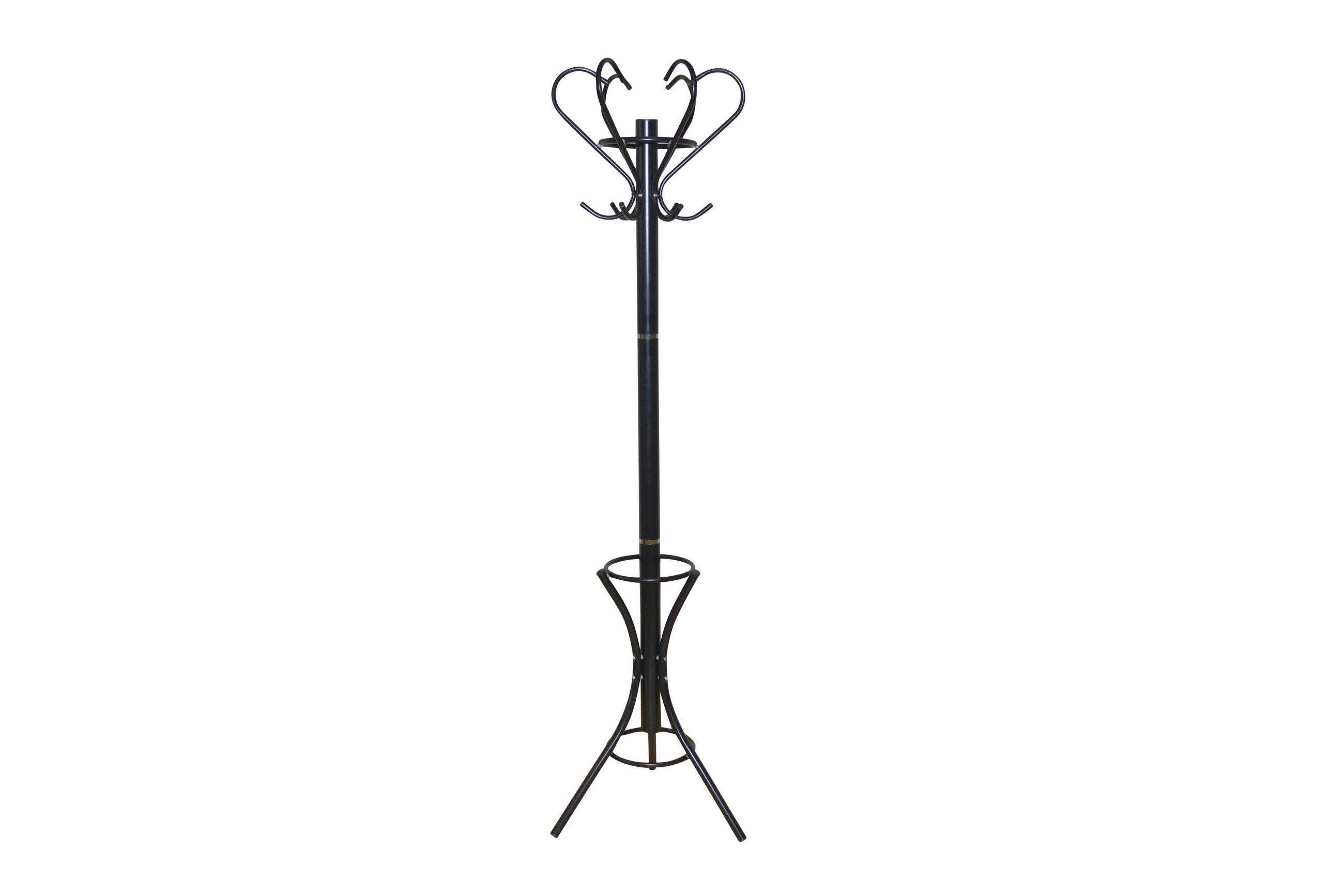 GARDEROBENSTÄNDER in Schwarz 47/178/47 cm   - Schwarz, Design, Metall (47/178/47cm) - MID.YOU