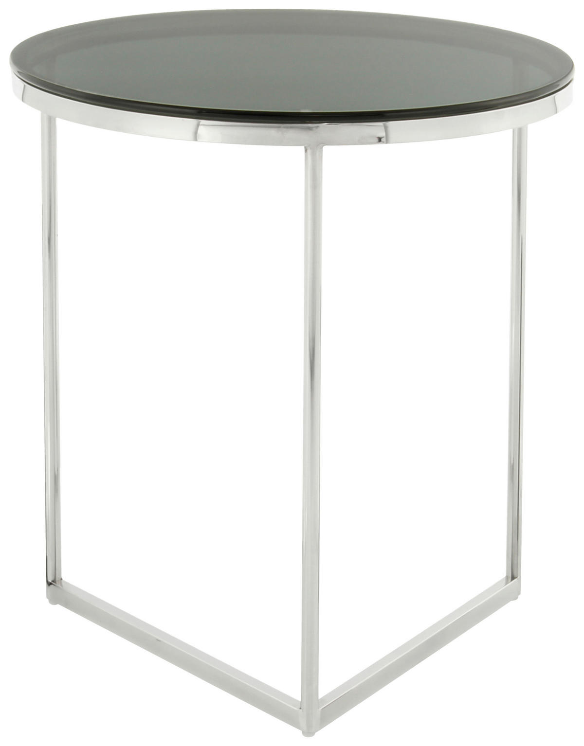 BEISTELLTISCH in Metall, Glas  - Silberfarben/Roségold, Design, Glas/Metall (55/50/50cm) - Kayoom