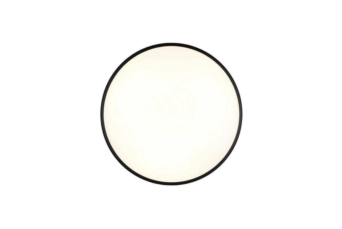 LED-DECKENLEUCHTE  50/7,5 cm    - Weiss/Schwarz, Basics, Kunststoff (50/7,5cm)