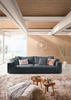 MEGASOFA Feincord Anthrazit  - Anthrazit/Schwarz, Design, Kunststoff/Textil (290/86/127cm) - Pure Home Lifestyle