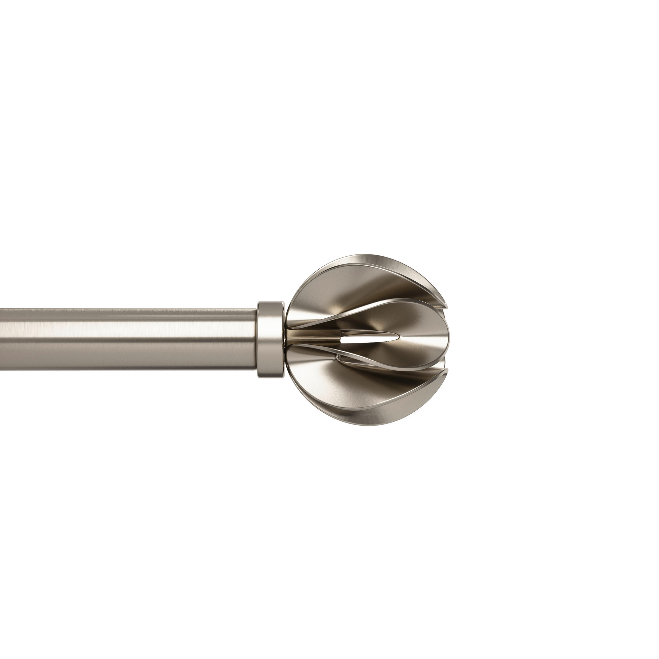 VORHANGSTANGE 320 cm  - Nickelfarben, KONVENTIONELL, Kunststoff/Metall (320cm) - Umbra