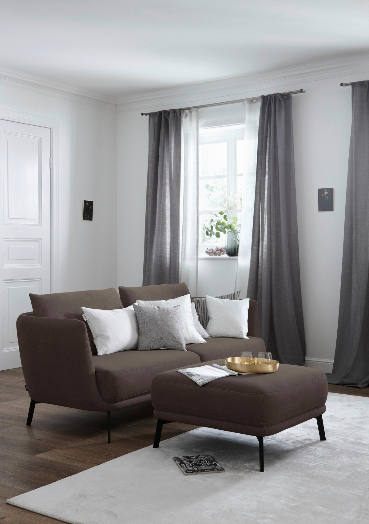 HANDWEBTEPPICH 200/300 cm Aura Silberfarben rechteckig  - Silberfarben, Design, Textil (200/300cm) - Schöner Wohnen