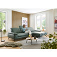 ECKSOFA Dieter Knoll Opal Echtleder  - Opal/Schwarz, Design, Leder/Metall (332/193cm) - Dieter Knoll