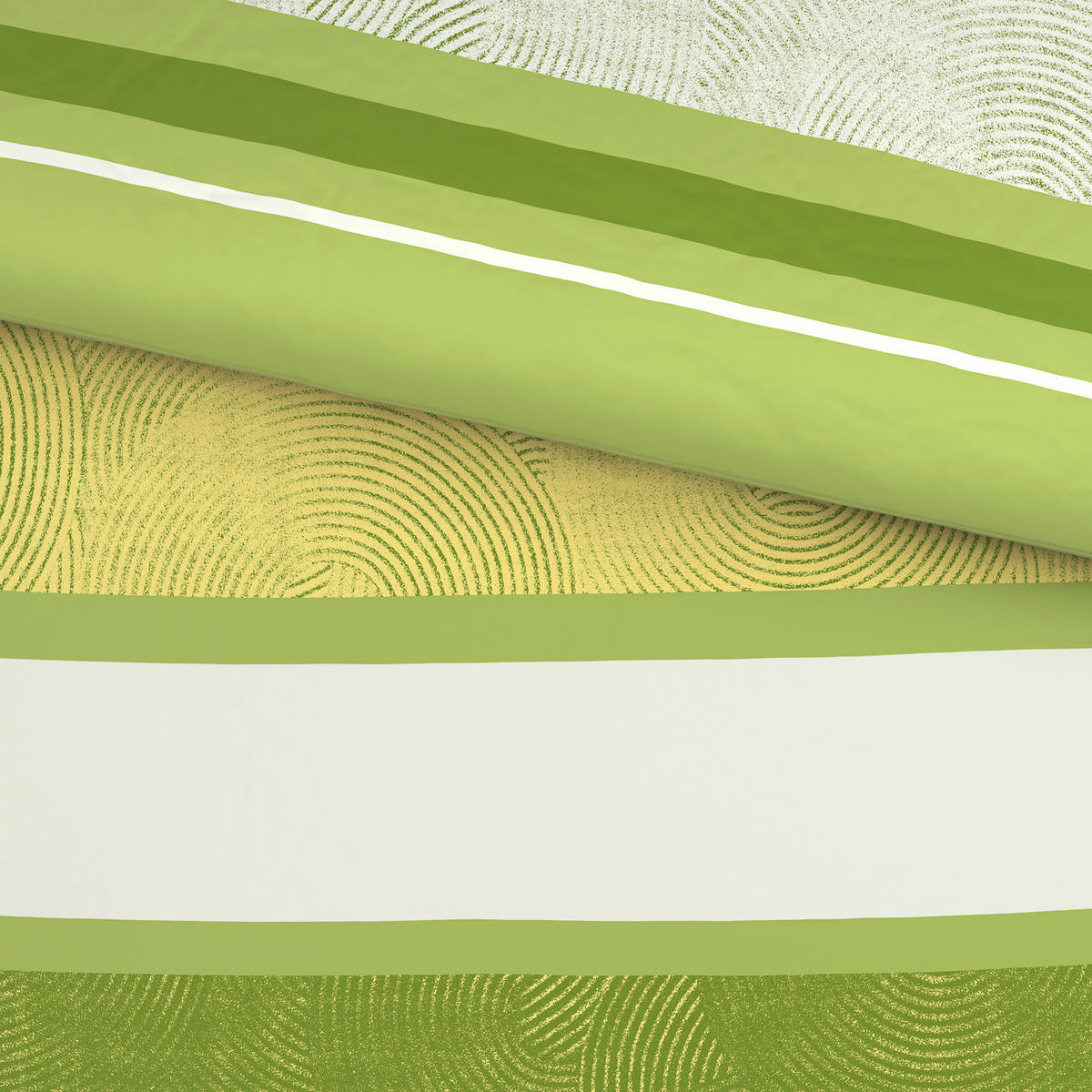 BETTWÄSCHE CUBY Satin 140/200 cm  - Grün, KONVENTIONELL, Textil (140/200cm) - Esposa