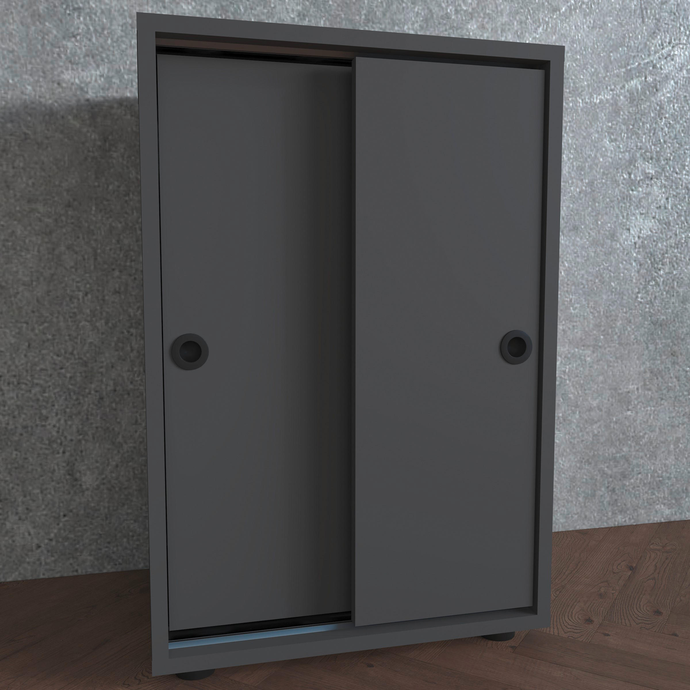 AKTENSCHRANK 49/74/38 cm  - Anthrazit, Design, Holzwerkstoff (49/74/38cm) - MID.YOU