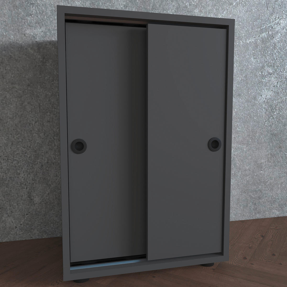 AKTENSCHRANK 49/74/38 cm  - Anthrazit, Design, Holzwerkstoff (49/74/38cm) - MID.YOU