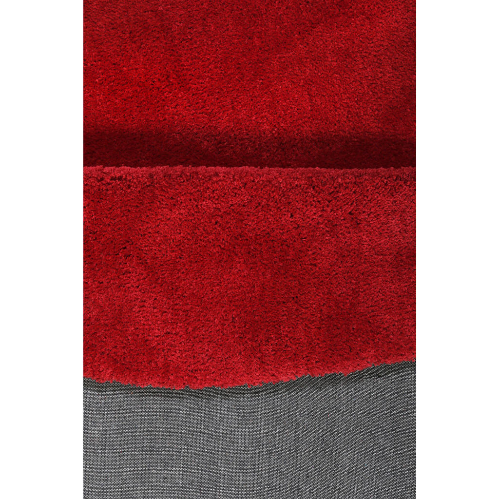 Thumbnail - Esprit Hochflorteppich Esprit, Rot, Textil, Uni, rund, Textiles Vertrauen - Oeko-Tex®, für Fußbodenheizung geeignet, in ...