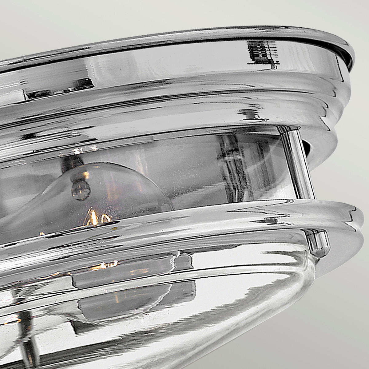Thumbnail - Elstead Lighting Deckenleuchte Elstead Hadrian, Chrom, Metall, Glas, 11.7 cm, Grüner Punkt, RoHS, Lampen & Leuchten, Inn...