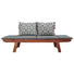 GARTENBANK Akazie - Akaziefarben/Grau, Design, Holz/Textil (190/75/67cm) - Ambia Garden