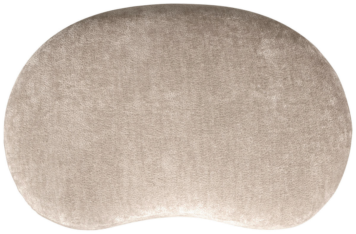 HOCKER Popular Chenille Naturfarben  - Naturfarben, Design, Textil (73/43/51cm) - Livetastic