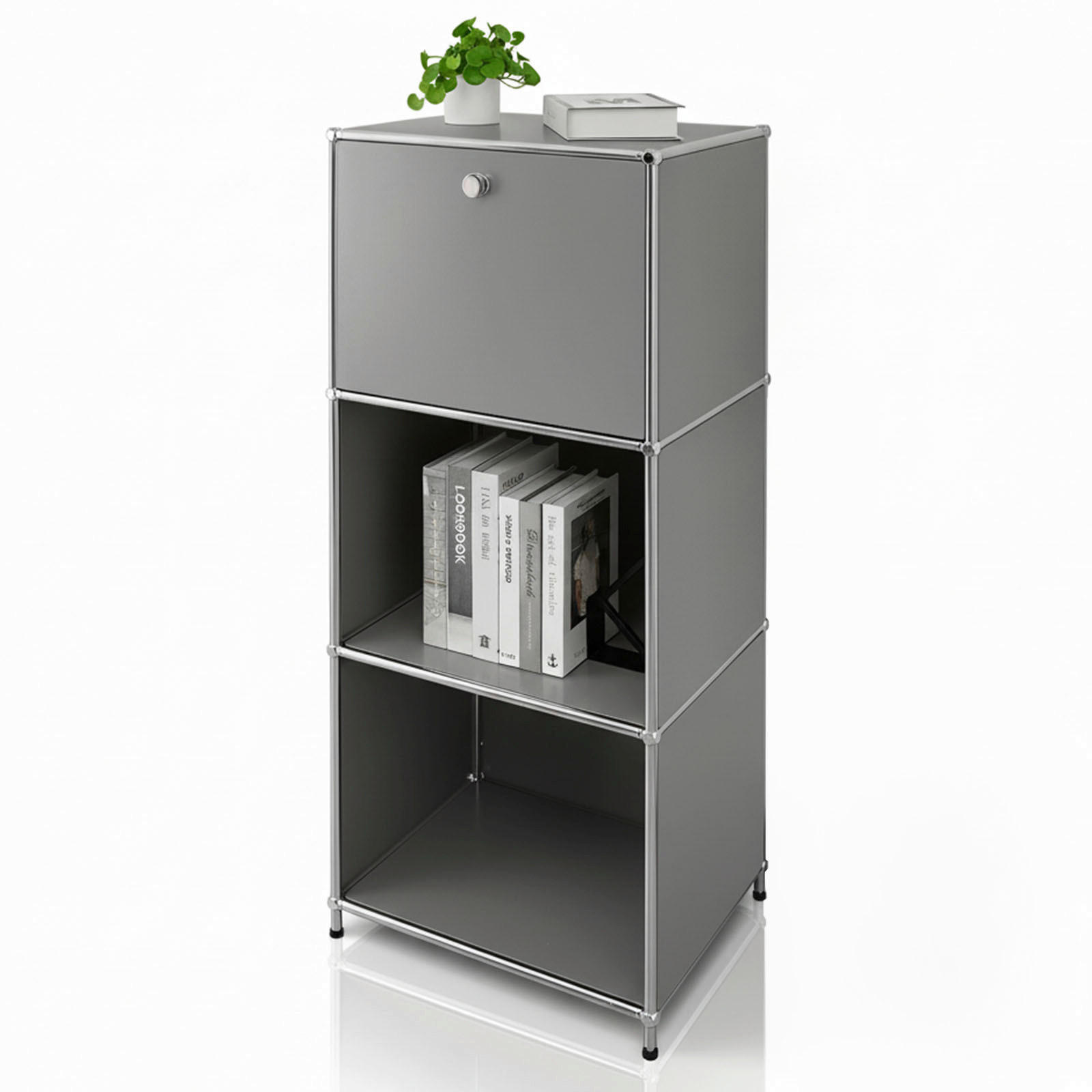 Floordirekt Regal Concept Epure Mk-107 Grau 50x121x40 cm