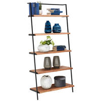 REGÁL, černá, barvy akácie, železo, akácie, 80/170/35 cm - černá/barvy akácie, Trend, kov/dřevo (80/170/35cm) - Ambia Home