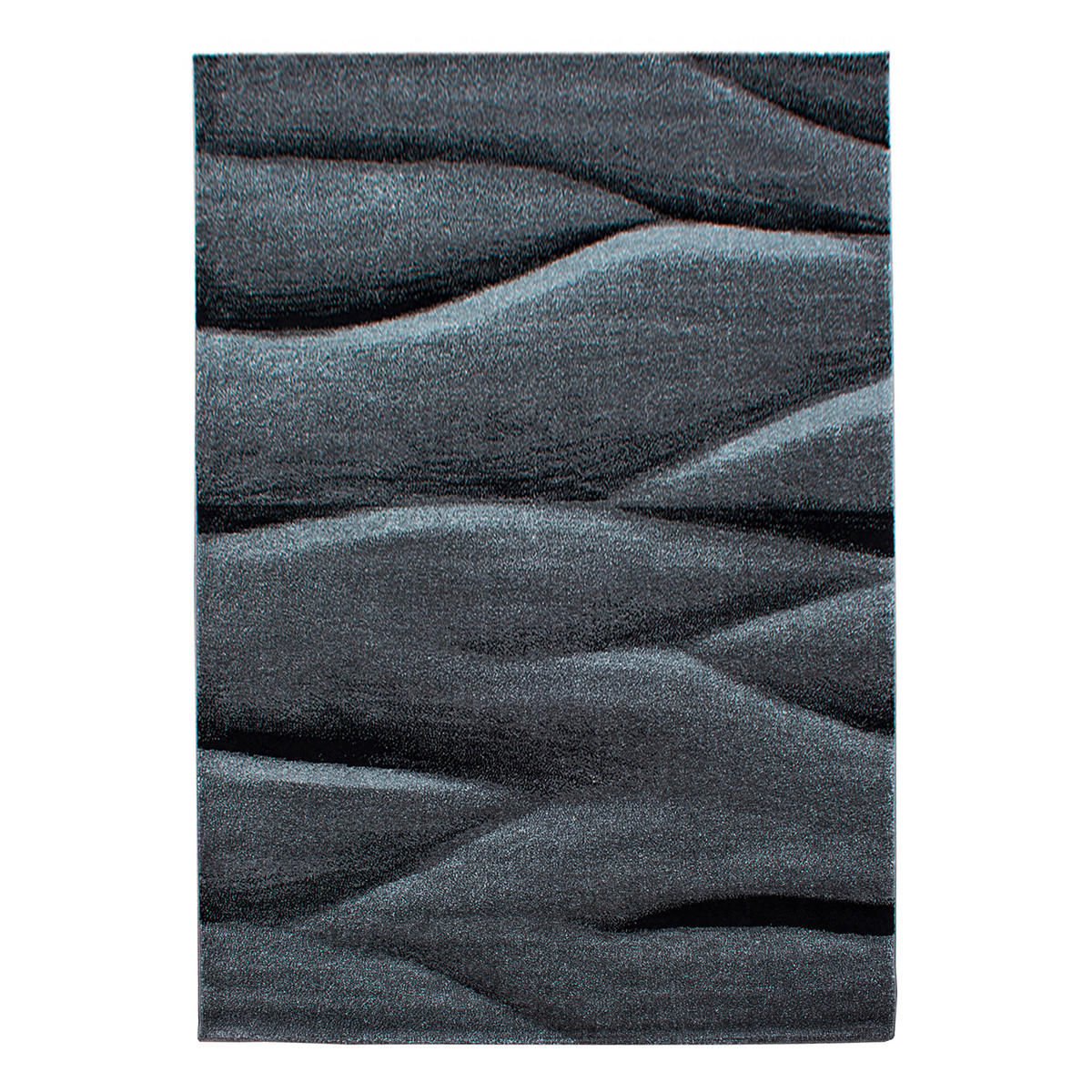 WEBTEPPICH 140/200 cm Lucca Schwarz  - Schwarz, Trend, Textil (140/200cm) - Novel