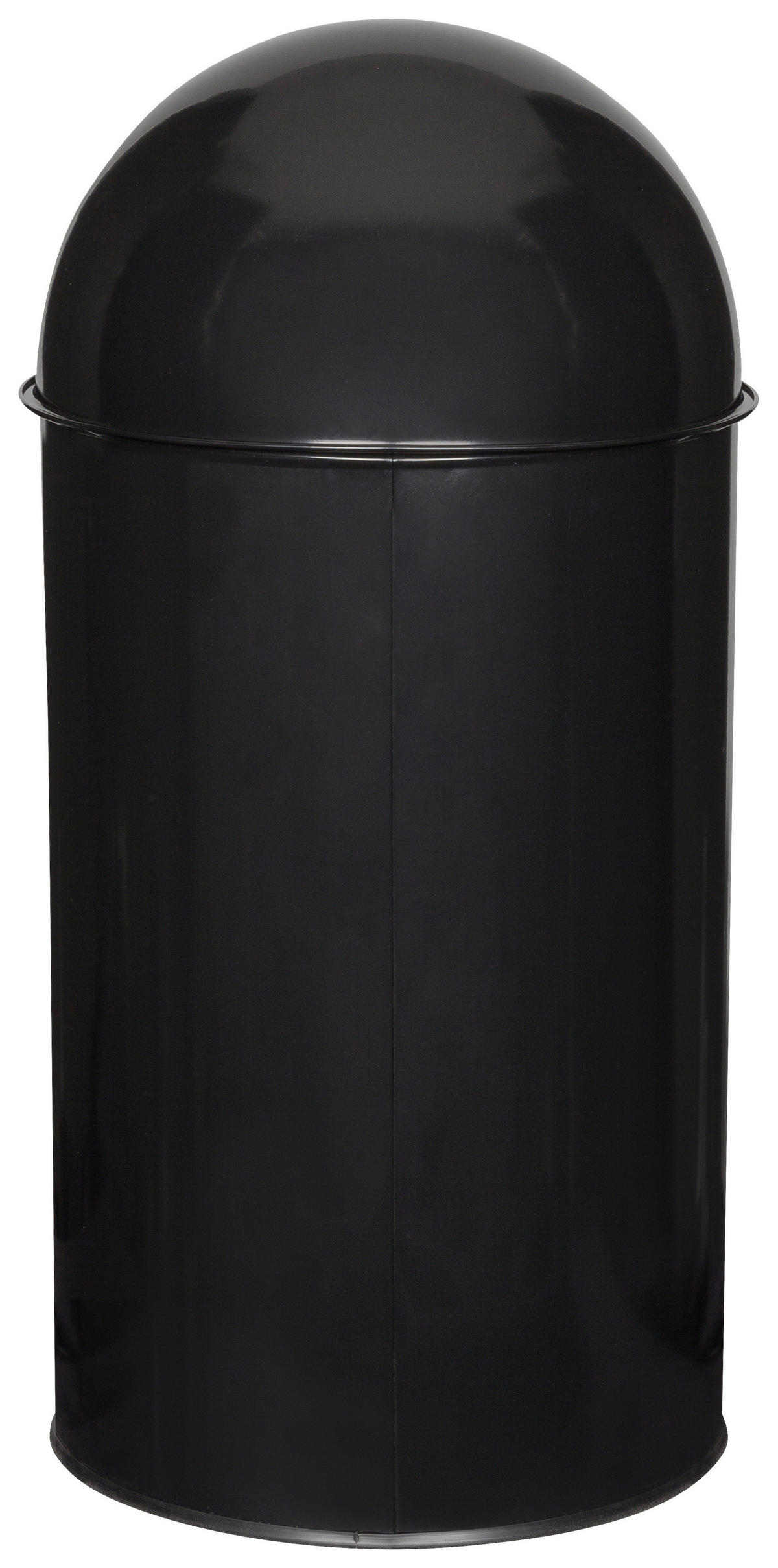 ABFALLSAMMLER 50 L  - Schwarz, Basics, Metall (35/74/35cm) - MID.YOU